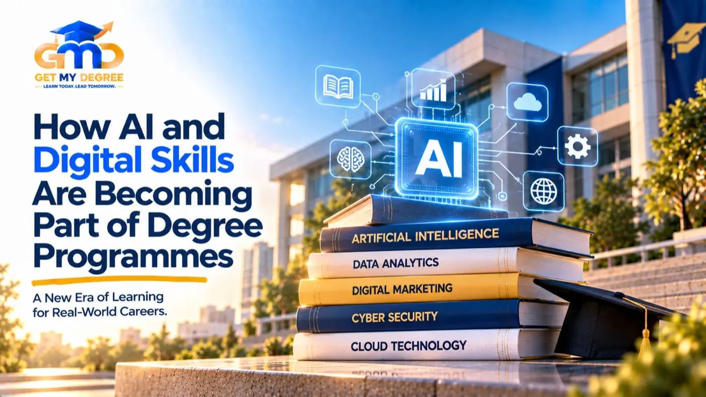 Online university degree curriculum featuring AI, data science, and modern digital technology electives