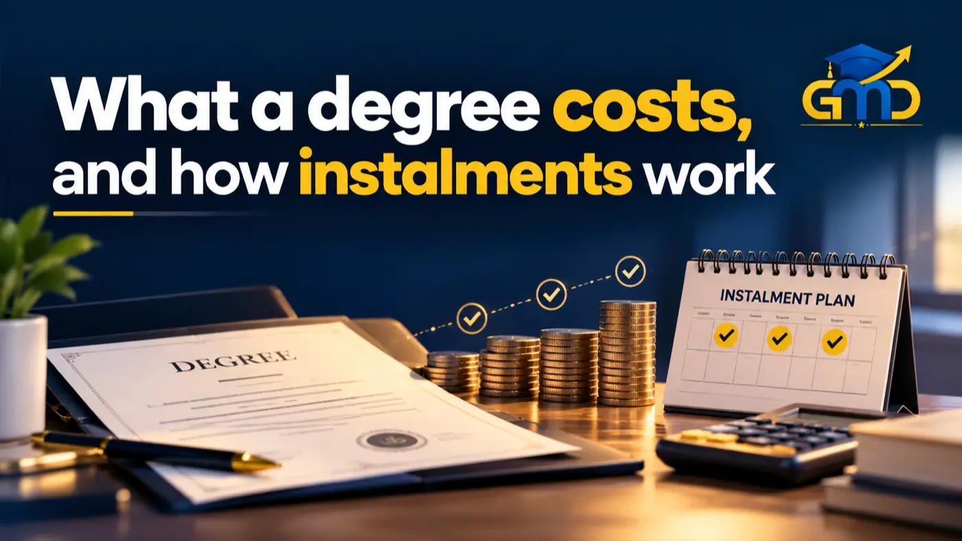Budgeting online degree tuition fees with flexible semester instalments and zero-cost EMI plans