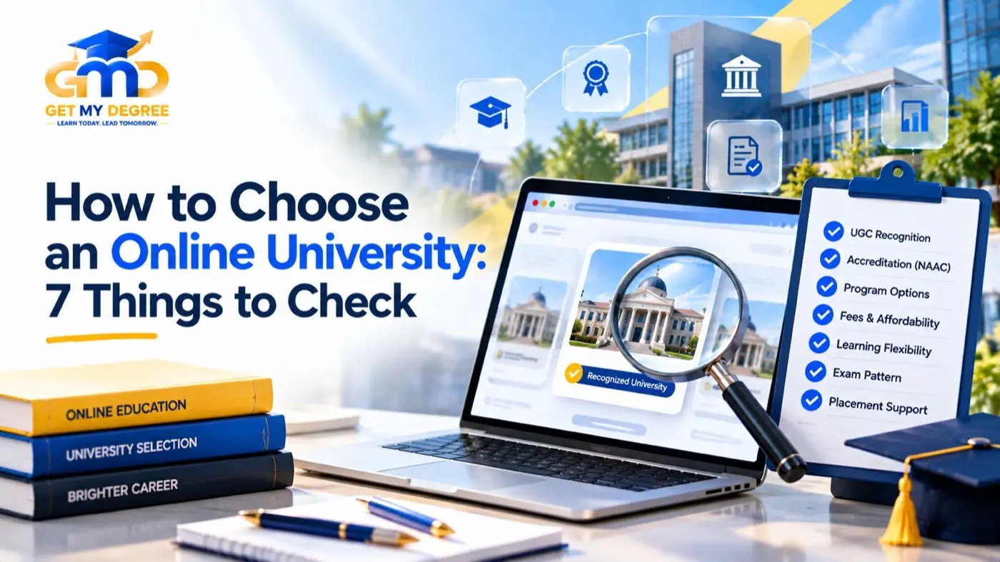 Comparing accredited online universities side by side for NAAC grade, UGC approval, and placement support
