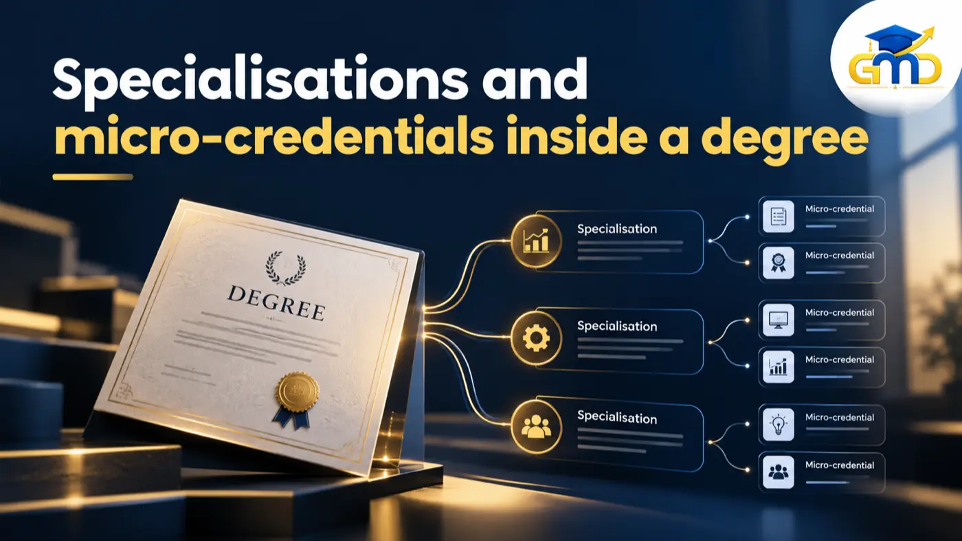 Selecting specialized industry micro-credentials and elective certifications alongside university degree