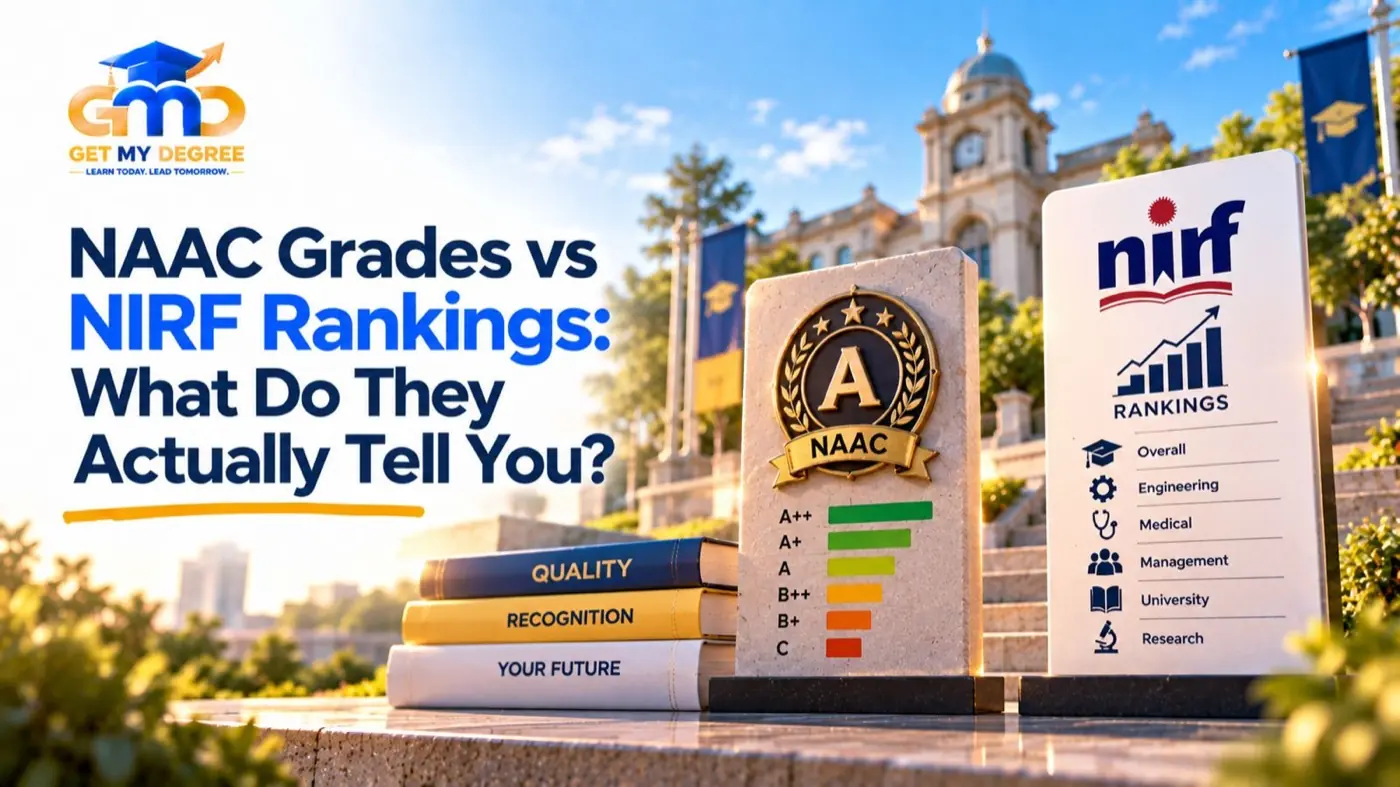 Evaluating university NAAC A++ accreditation certificate and NIRF ranking metrics for degree credibility